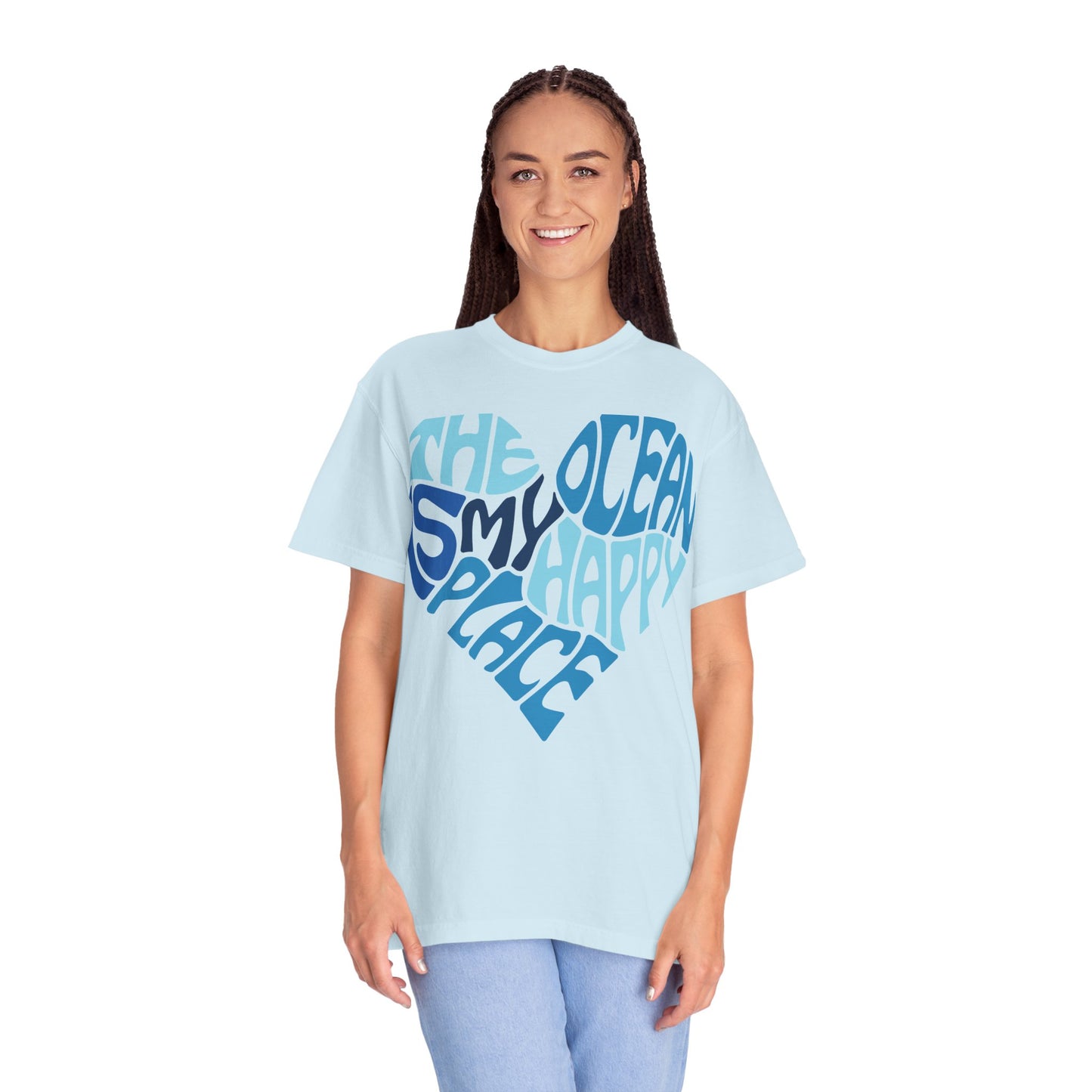 Ocean Is My Happy Place Garment-Dyed T-Shirt Comfort Colors