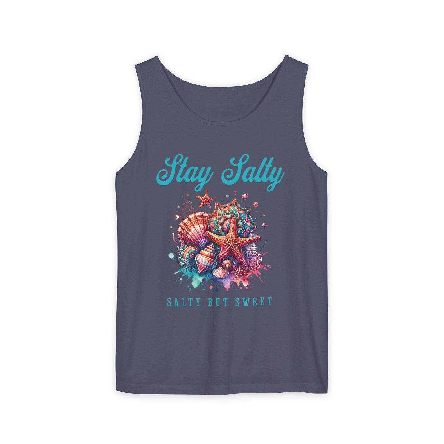Summer Tank Top, Salty But Sweet Women's Sleeveless Shirt, Beach Vacation Apparel, Ocean Lover Gift, Boho Sun-Kissed Shirts Resort Wear
