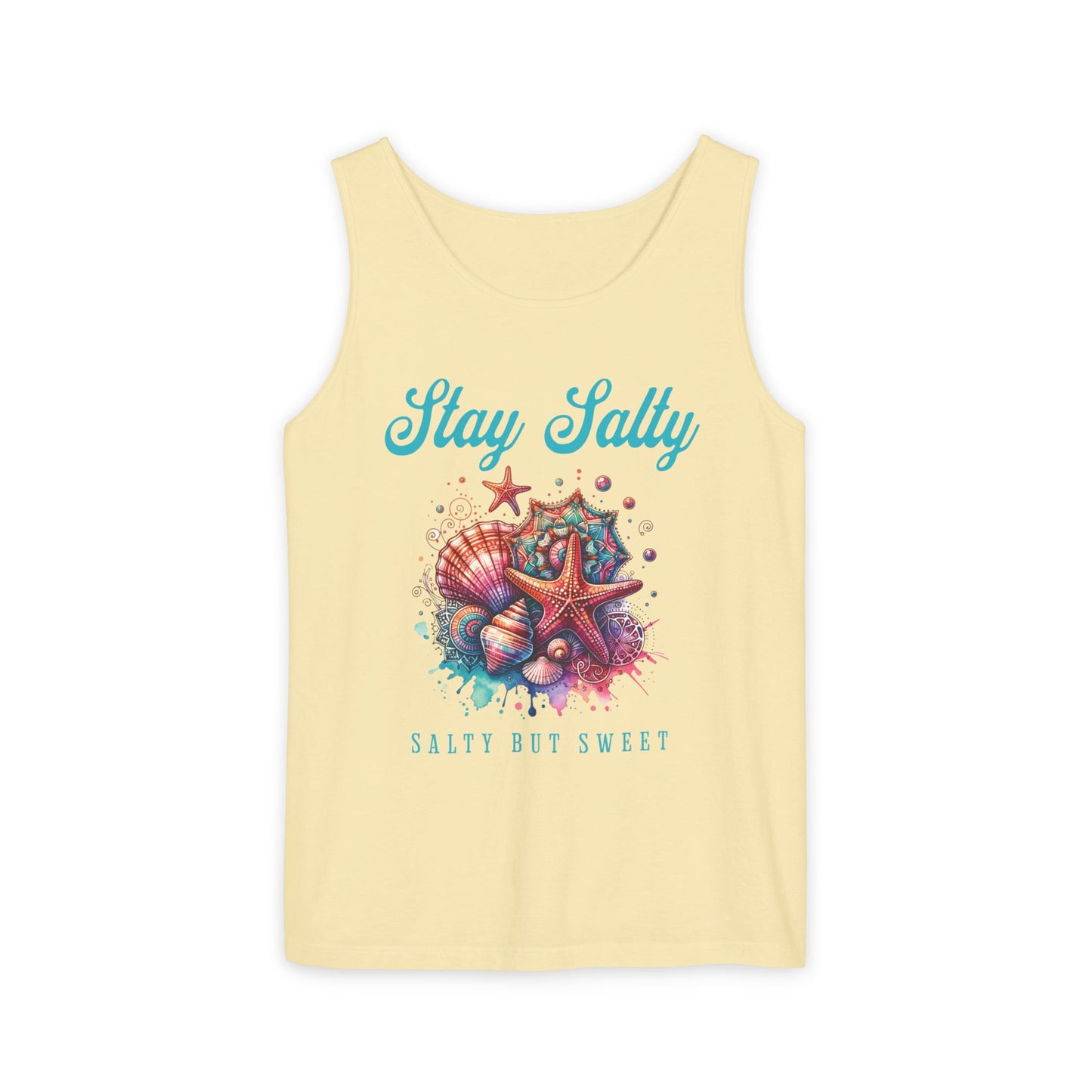 Summer Tank Top, Salty But Sweet Women's Sleeveless Shirt, Beach Vacation Apparel, Ocean Lover Gift, Boho Sun-Kissed Shirts Resort Wear