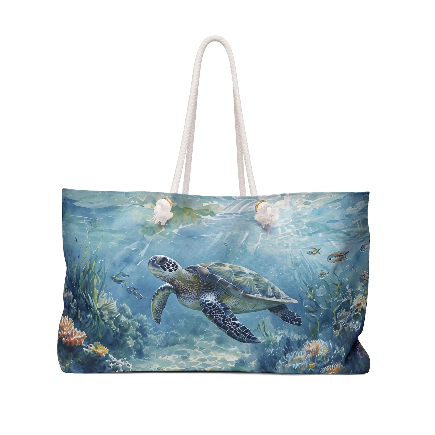 Beach Bag Sea Turtle Swimming In The Ocean Weekender Bag