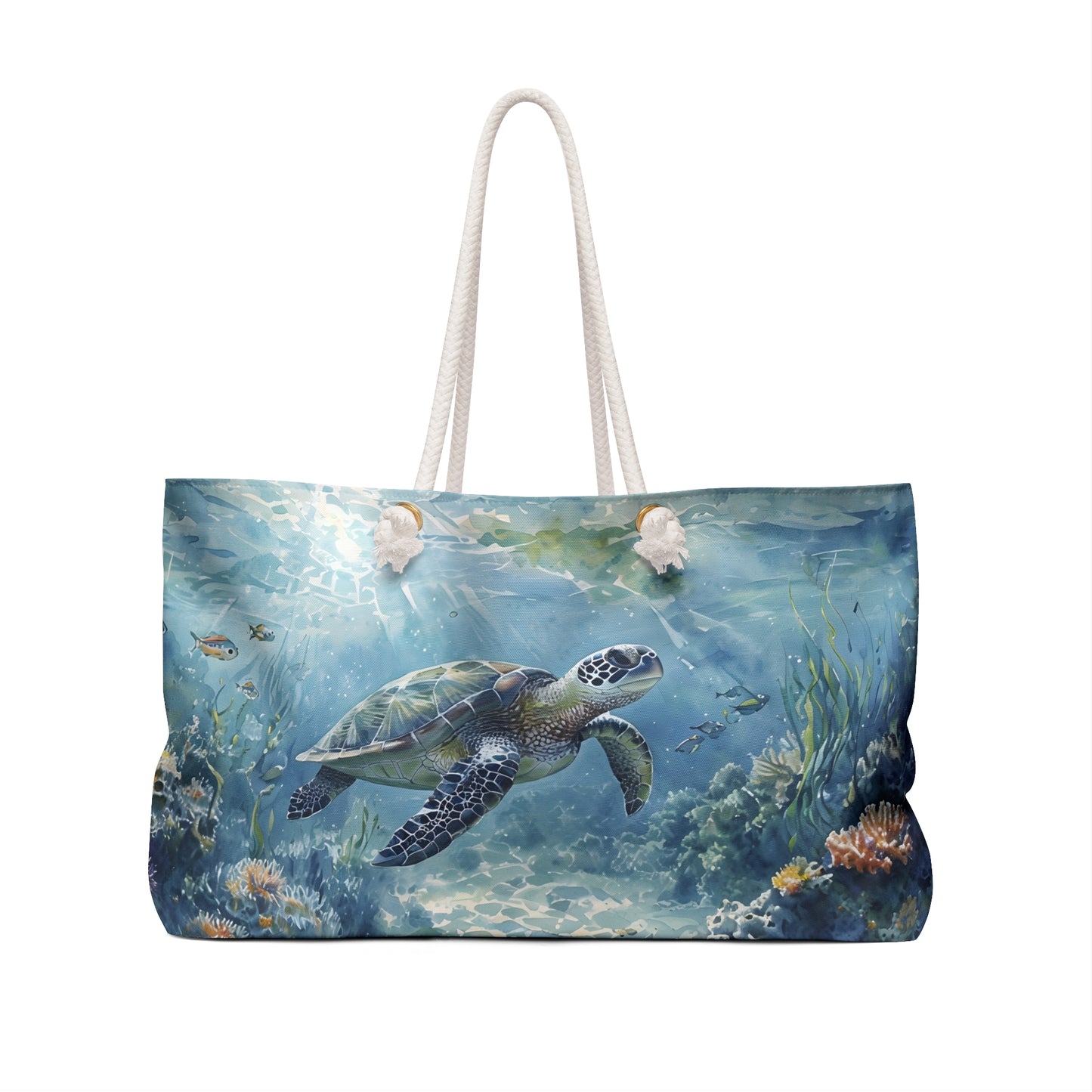 Beach Bag Sea Turtle Swimming In The Ocean Weekender Bag