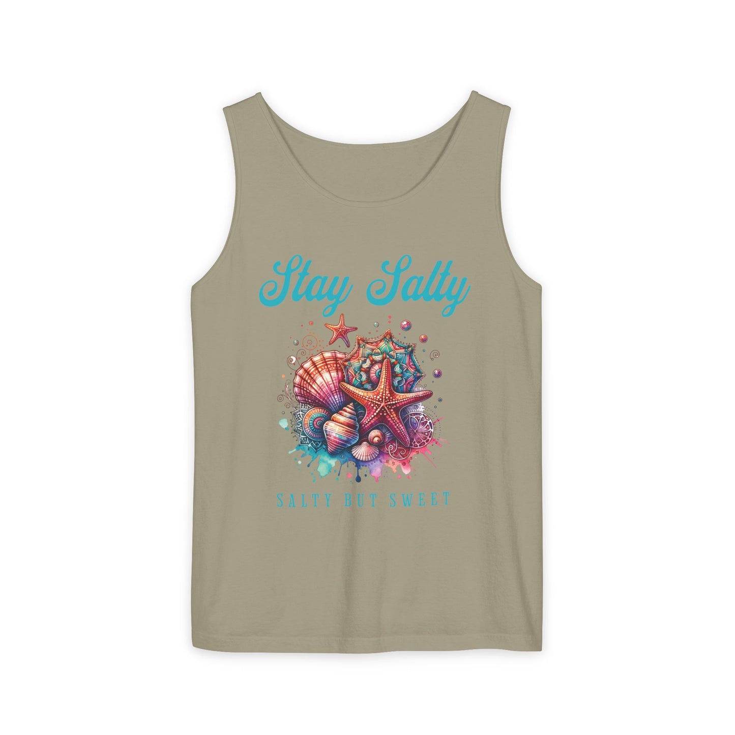 Summer Tank Top, Salty But Sweet Women's Sleeveless Shirt, Beach Vacation Apparel, Ocean Lover Gift, Boho Sun-Kissed Shirts Resort Wear