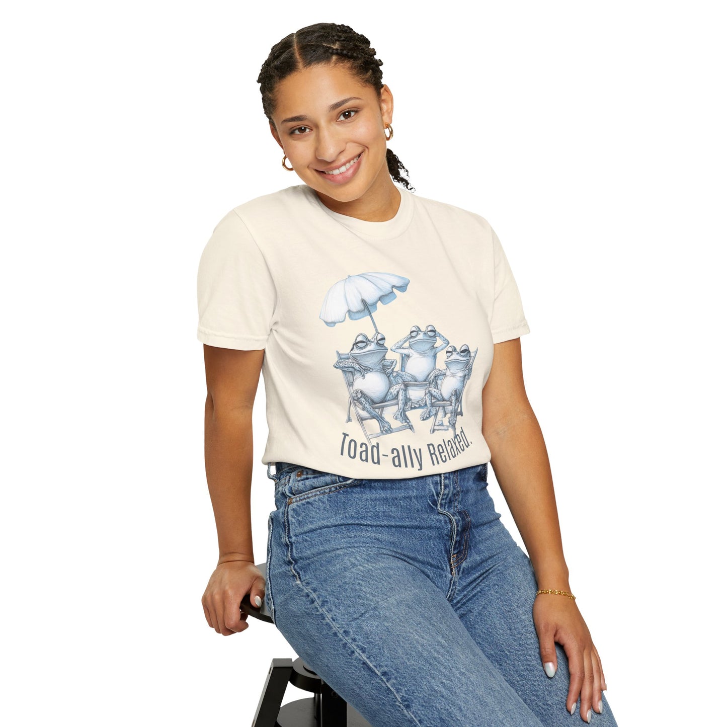 Toad-ally Relaxed Frog Beach Shirt Graphic Tee For Frog Lovers