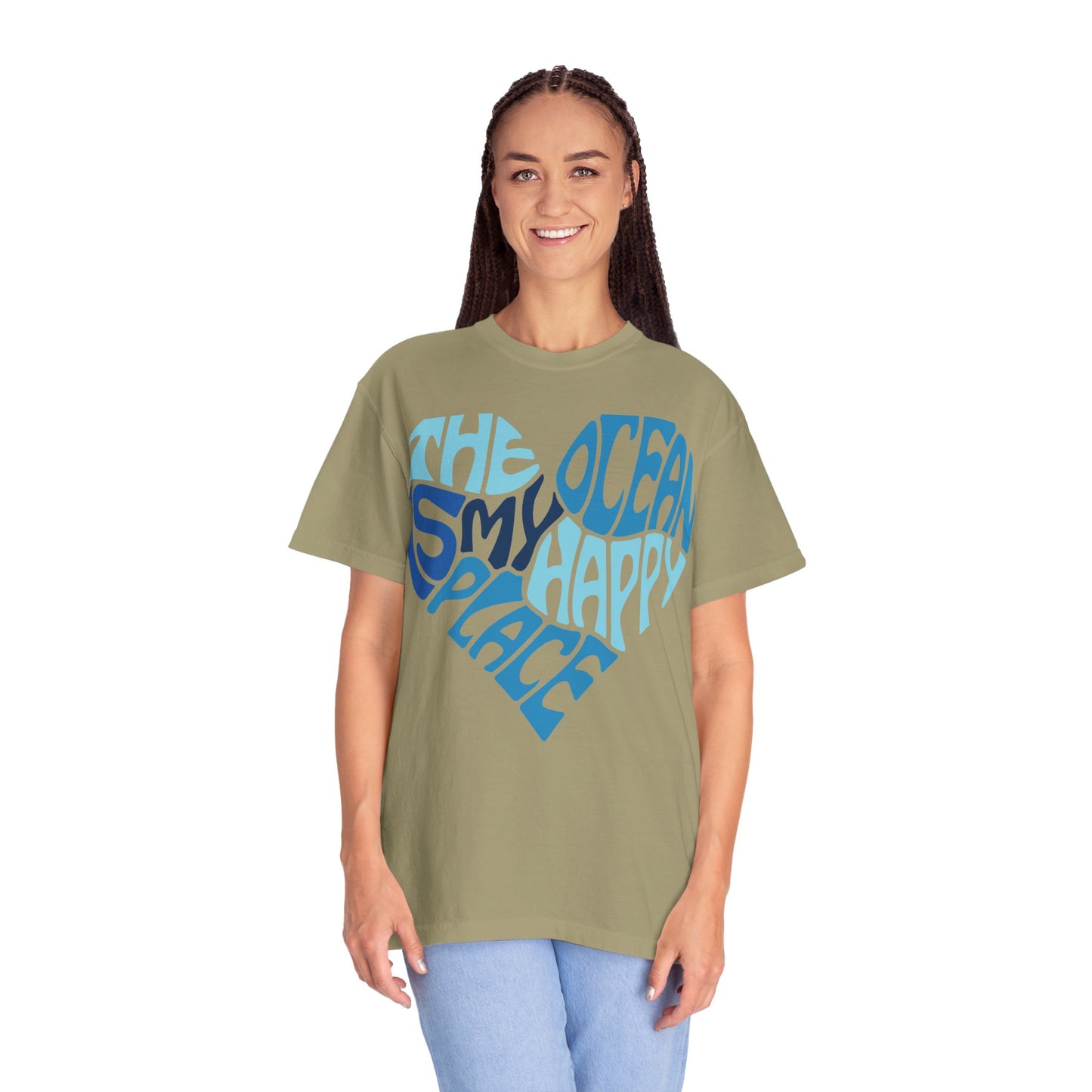 Ocean Is My Happy Place Garment-Dyed T-Shirt Comfort Colors