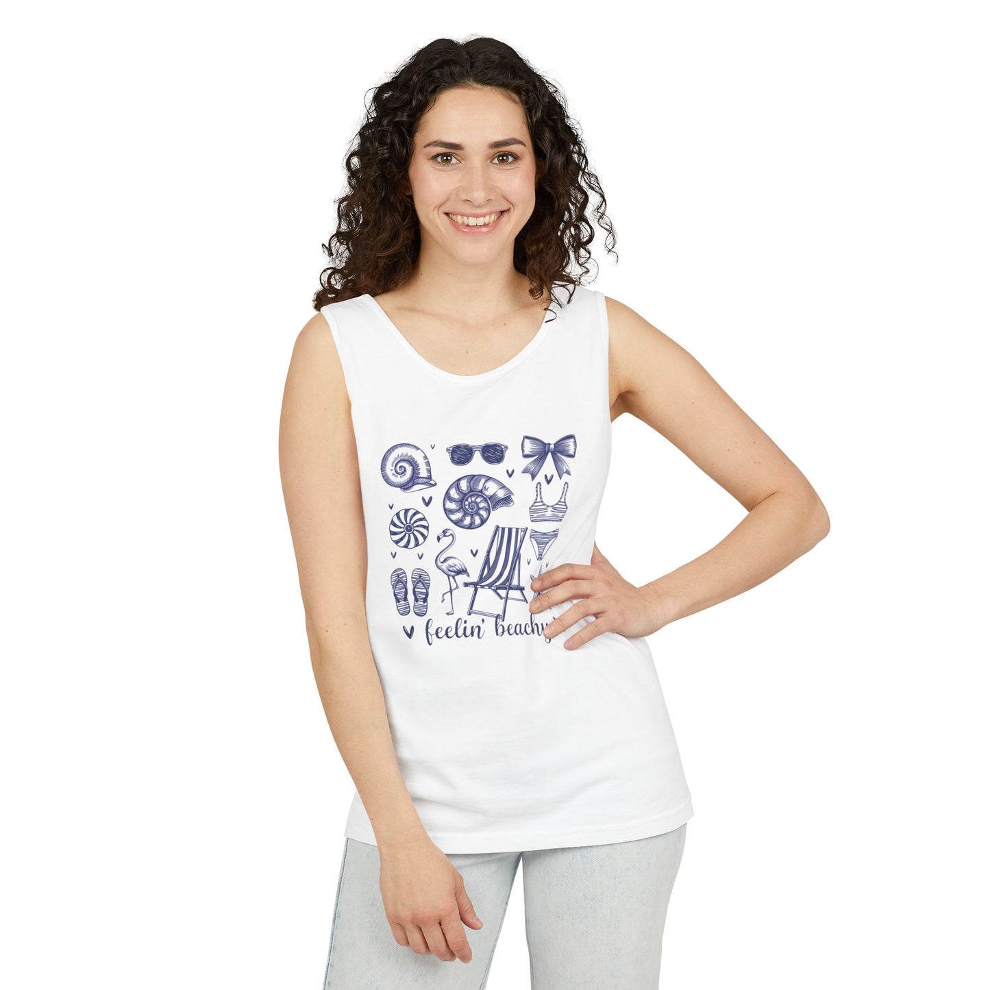 Beach Shirt Feeling Beachy Tank Top