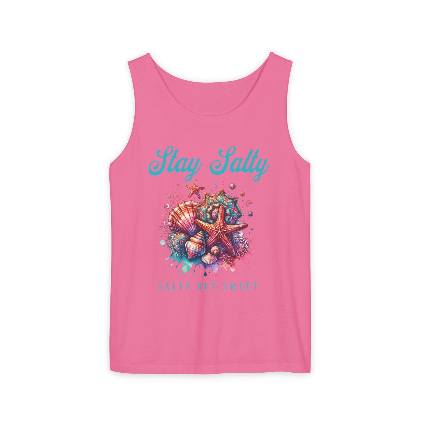 Summer Tank Top, Salty But Sweet Women's Sleeveless Shirt, Beach Vacation Apparel, Ocean Lover Gift, Boho Sun-Kissed Shirts Resort Wear