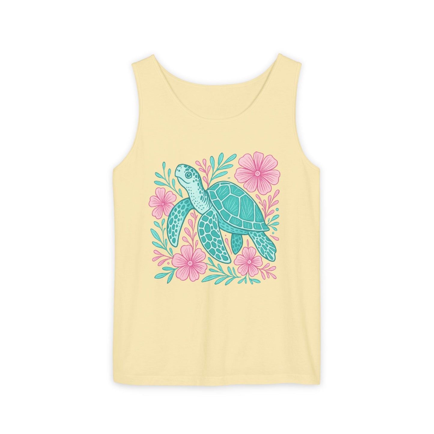 Sea Turtle Tank Top Beach Ocean Lovers Apparel, Turtle Lovers Shirt, Summer Sleeveless Shirt, Nature Lover Gift, Tropical Beachwear For Her
