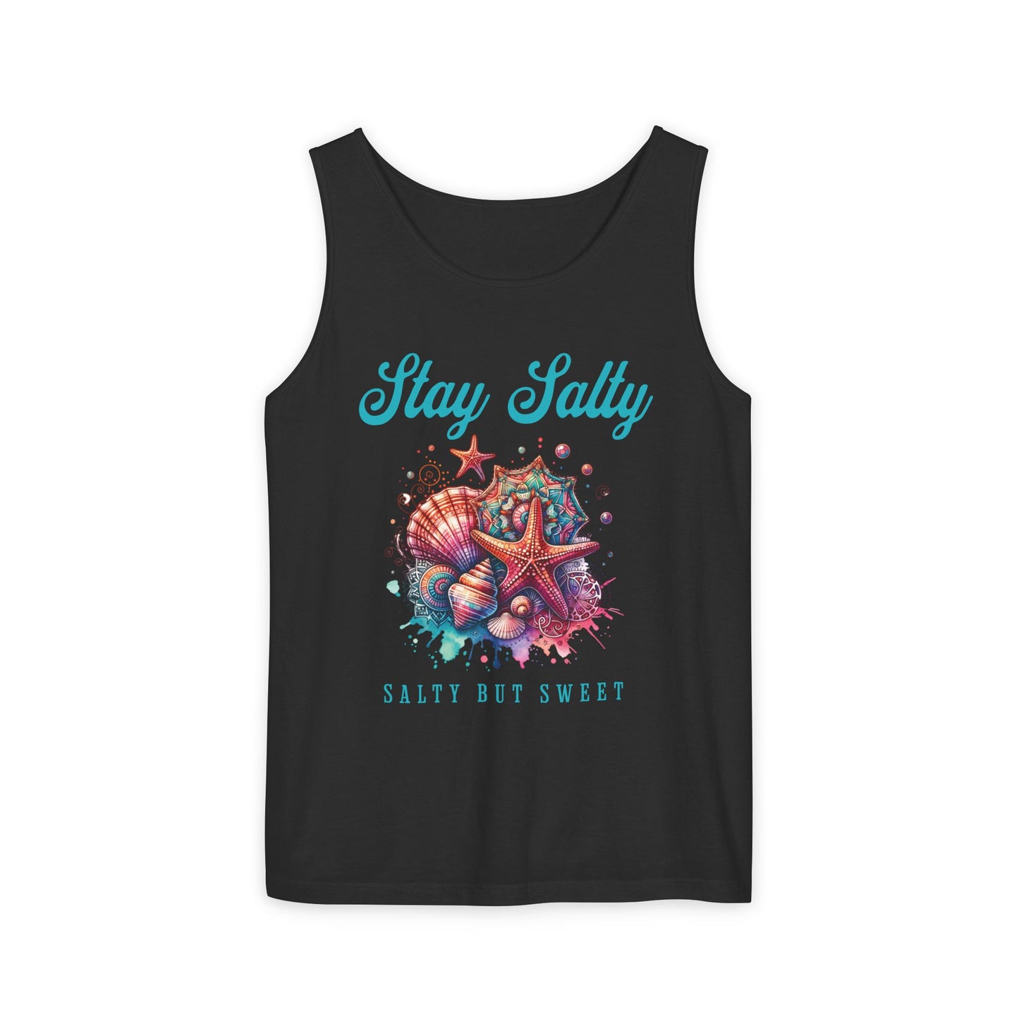 Summer Tank Top, Salty But Sweet Women's Sleeveless Shirt, Beach Vacation Apparel, Ocean Lover Gift, Boho Sun-Kissed Shirts Resort Wear