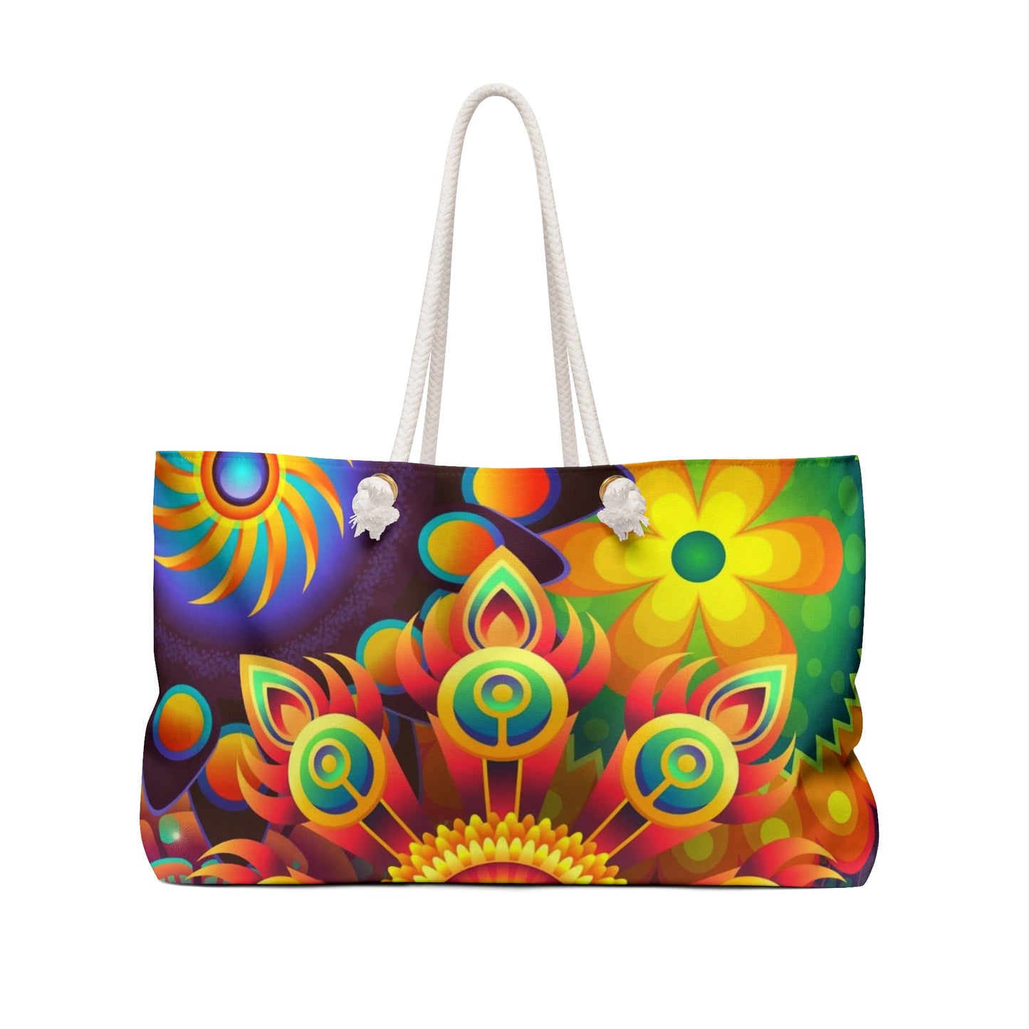 Boho Weekender Bag Retro Hippie Tote