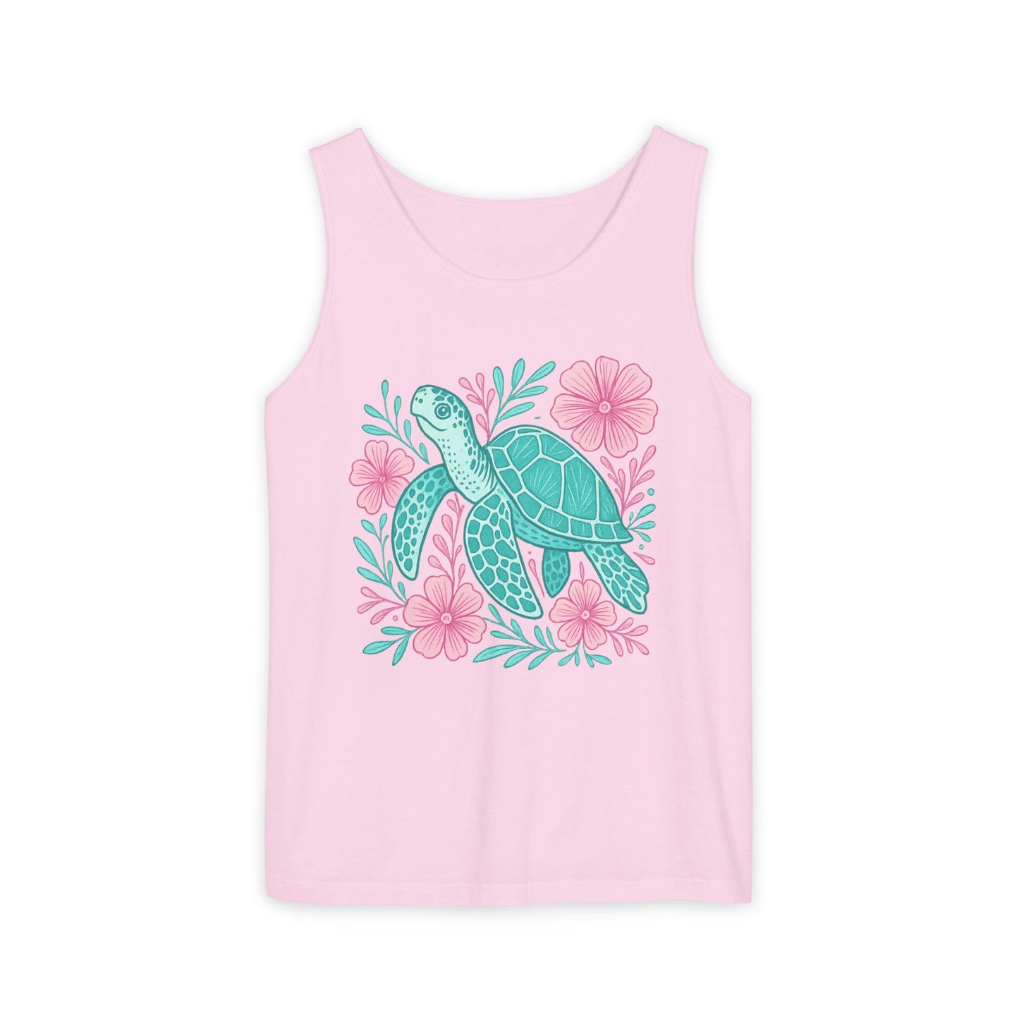 Sea Turtle Tank Top Beach Ocean Lovers Apparel, Turtle Lovers Shirt, Summer Sleeveless Shirt, Nature Lover Gift, Tropical Beachwear For Her