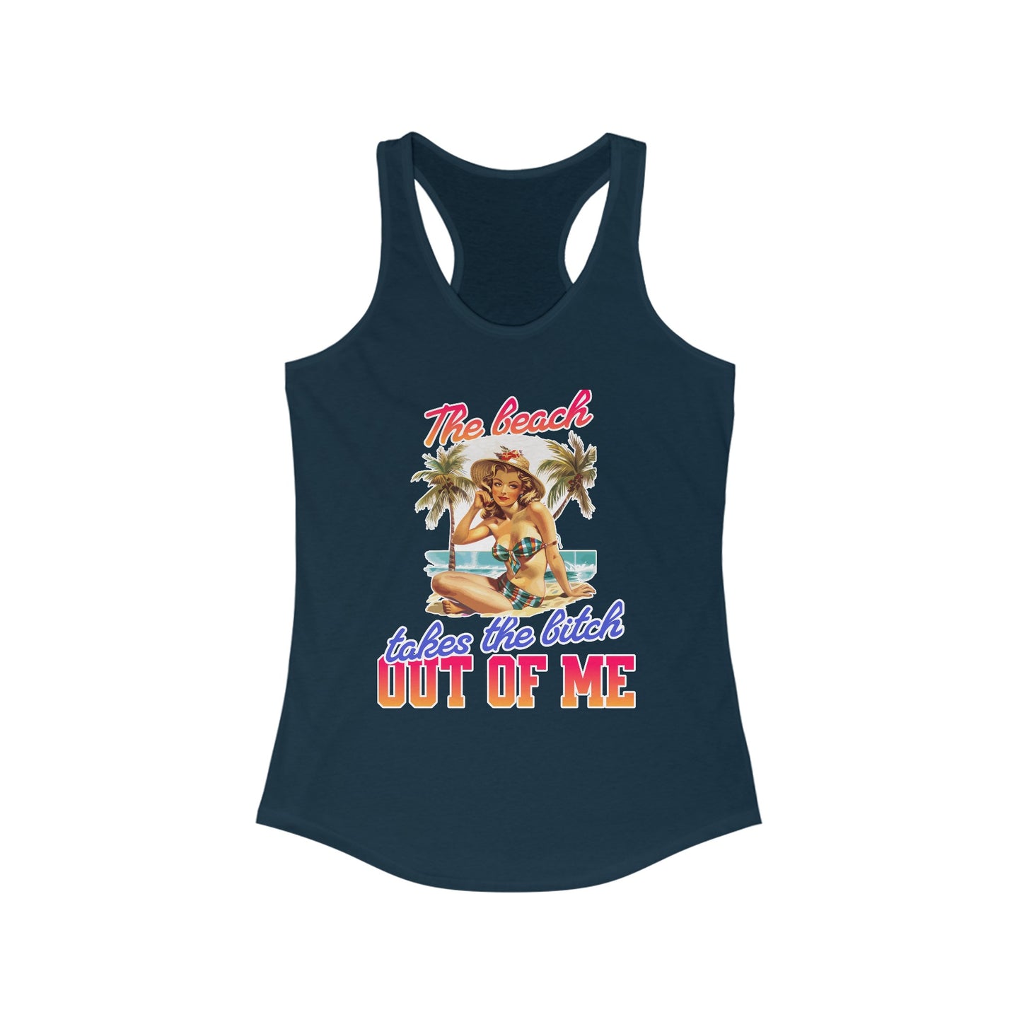 Retro Beach Shirts Tank Top For Women Beach Takes B-Witch Out Of Me Vacation Shirt, Yoga Tank, Workout Gear