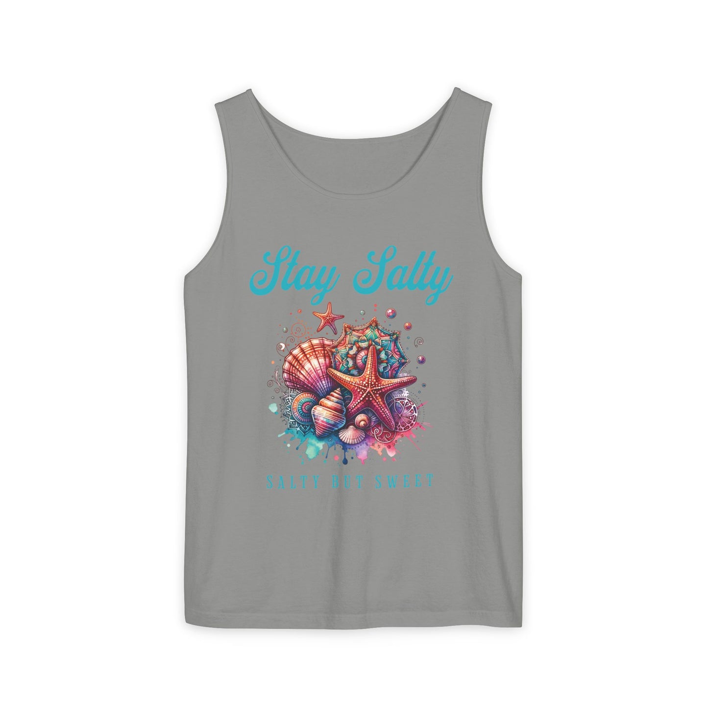 Summer Tank Top, Salty But Sweet Women's Sleeveless Shirt, Beach Vacation Apparel, Ocean Lover Gift, Boho Sun-Kissed Shirts Resort Wear