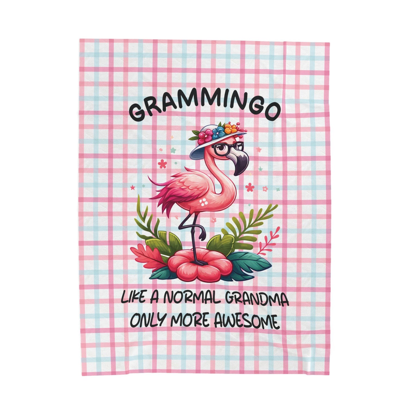 Gift For Grandmothers, Grammingo Soft Velveteen Plush Blanket, Cozy Cute, and Comfy Home Decor