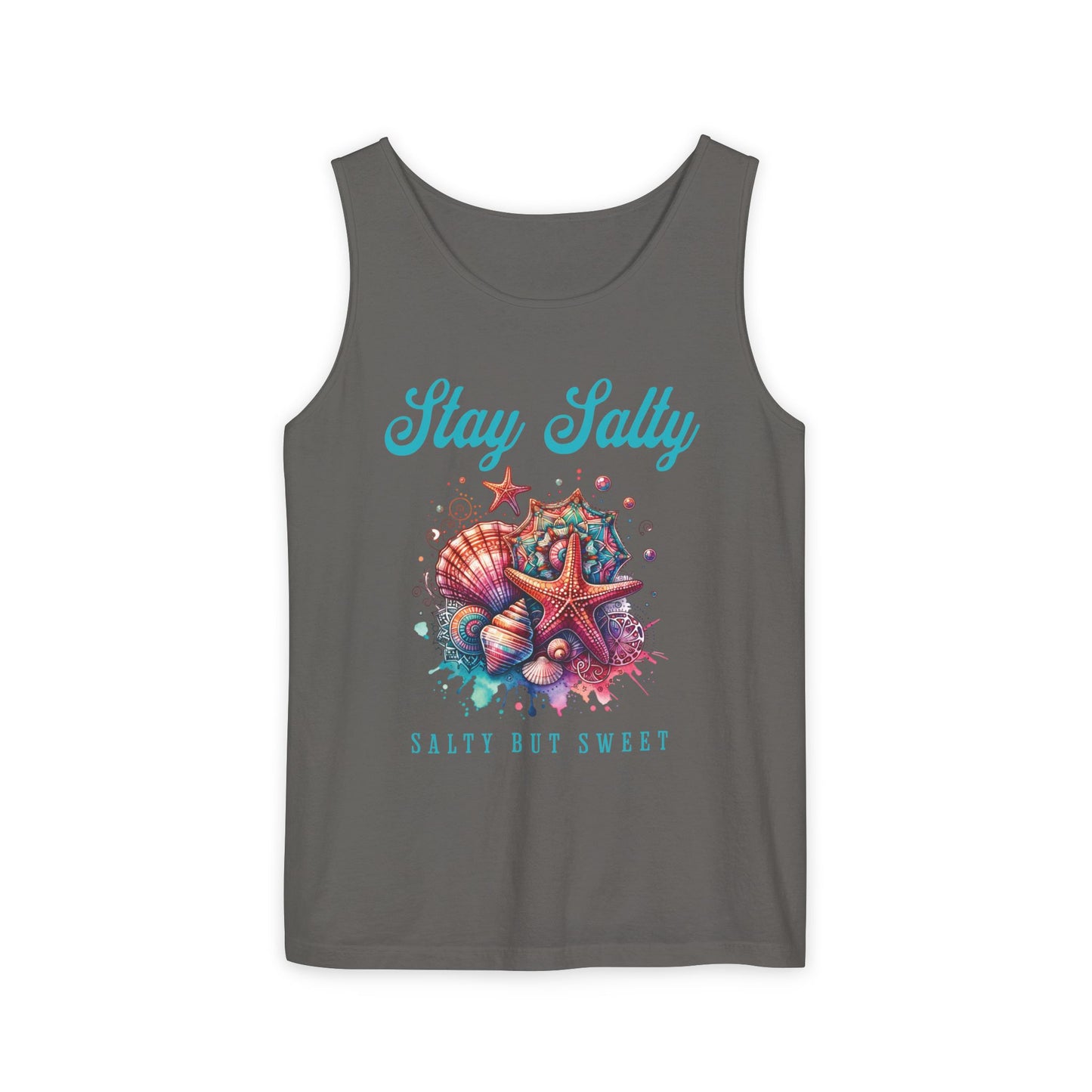 Summer Tank Top, Salty But Sweet Women's Sleeveless Shirt, Beach Vacation Apparel, Ocean Lover Gift, Boho Sun-Kissed Shirts Resort Wear
