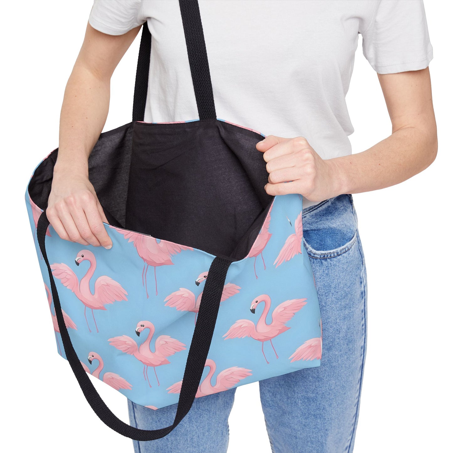 Flamingo Beach Tote Bag