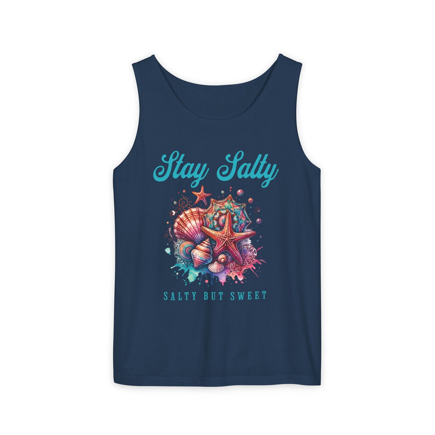 Summer Tank Top, Salty But Sweet Women's Sleeveless Shirt, Beach Vacation Apparel, Ocean Lover Gift, Boho Sun-Kissed Shirts Resort Wear