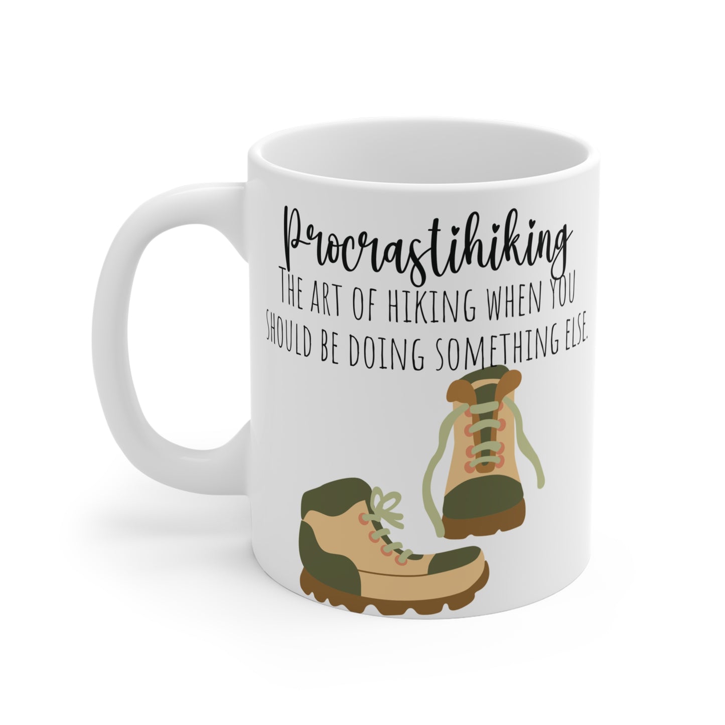 Hiking Coffee Mug Procrastihiking Funny Art Of Hiking Tea Cup
