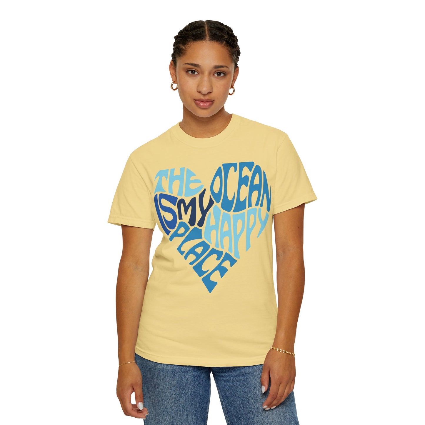 Ocean Is My Happy Place Garment-Dyed T-Shirt Comfort Colors