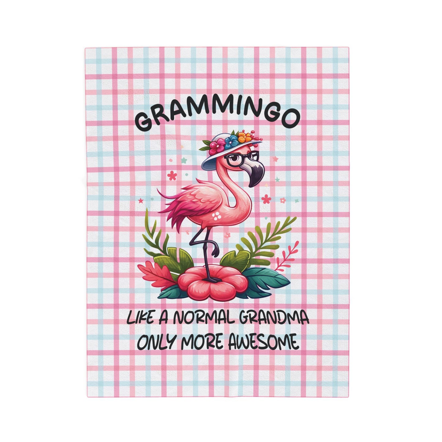 Gift For Grandmothers, Grammingo Soft Velveteen Plush Blanket, Cozy Cute, and Comfy Home Decor