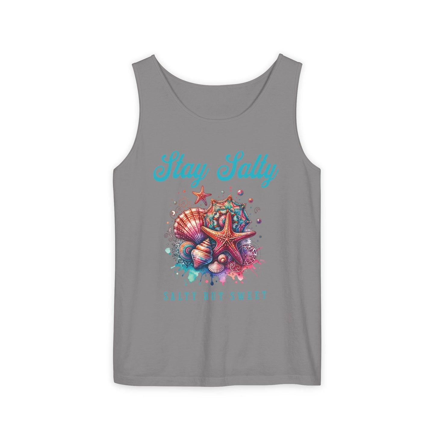 Summer Tank Top, Salty But Sweet Women's Sleeveless Shirt, Beach Vacation Apparel, Ocean Lover Gift, Boho Sun-Kissed Shirts Resort Wear