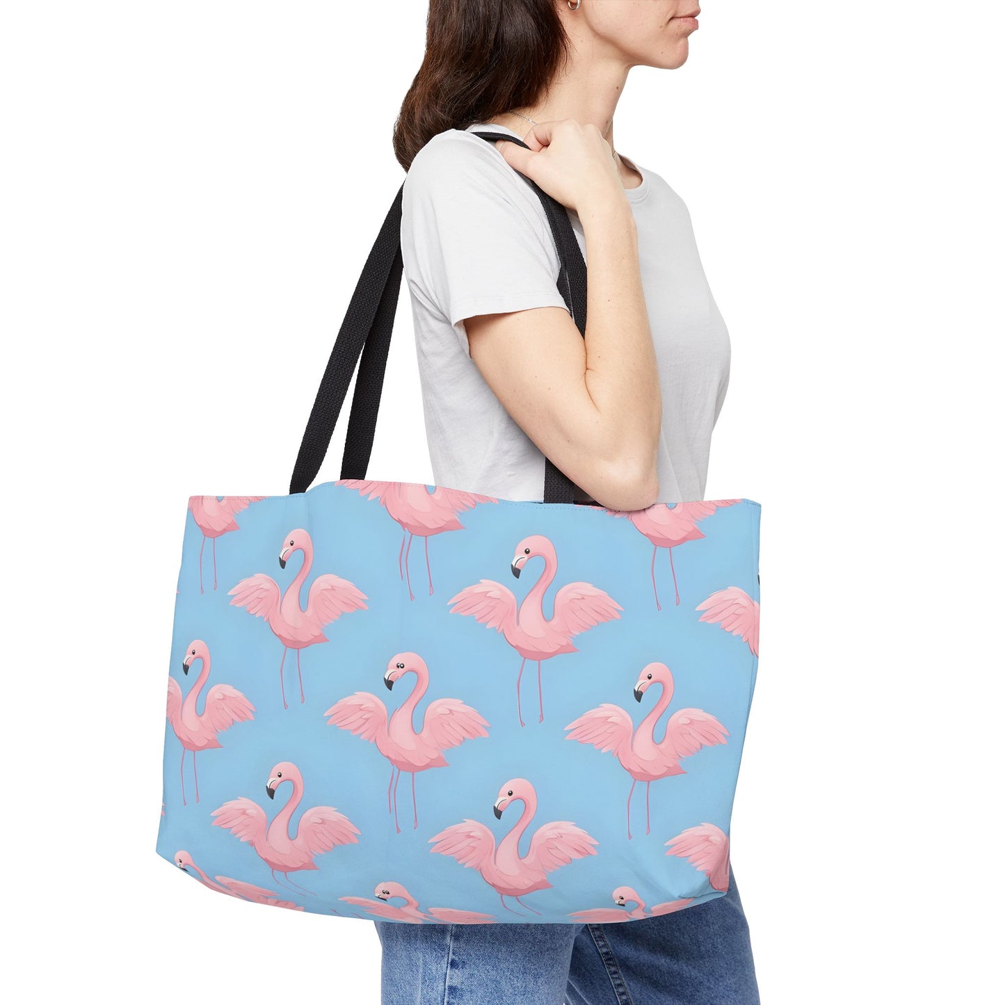 Flamingo Beach Tote Bag