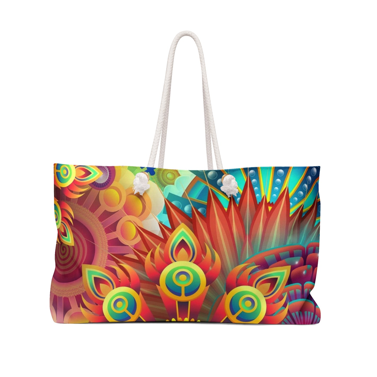 Boho Weekender Bag Retro Hippie Tote