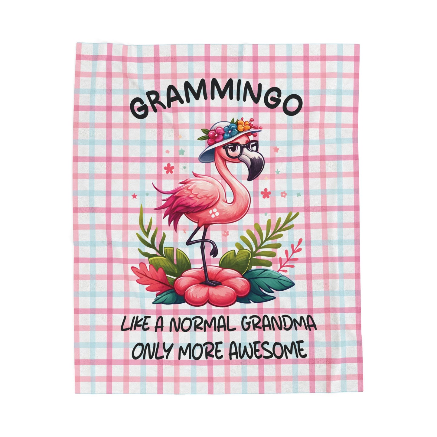 Gift For Grandmothers, Grammingo Soft Velveteen Plush Blanket, Cozy Cute, and Comfy Home Decor