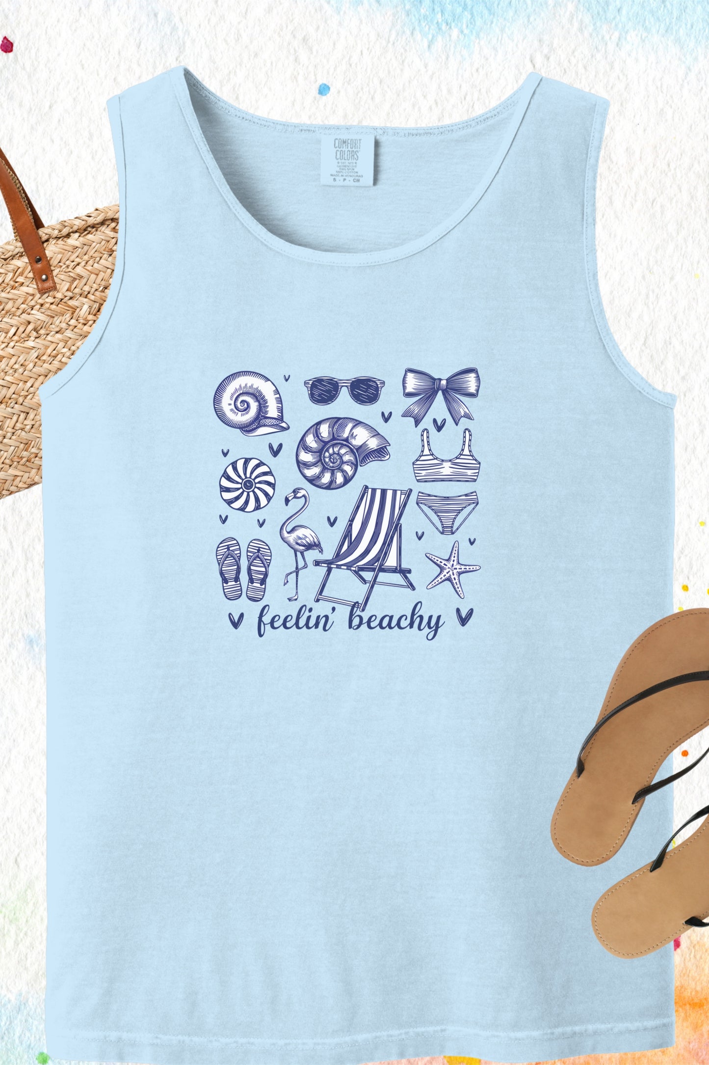 Beach Shirt Feeling Beachy Tank Top