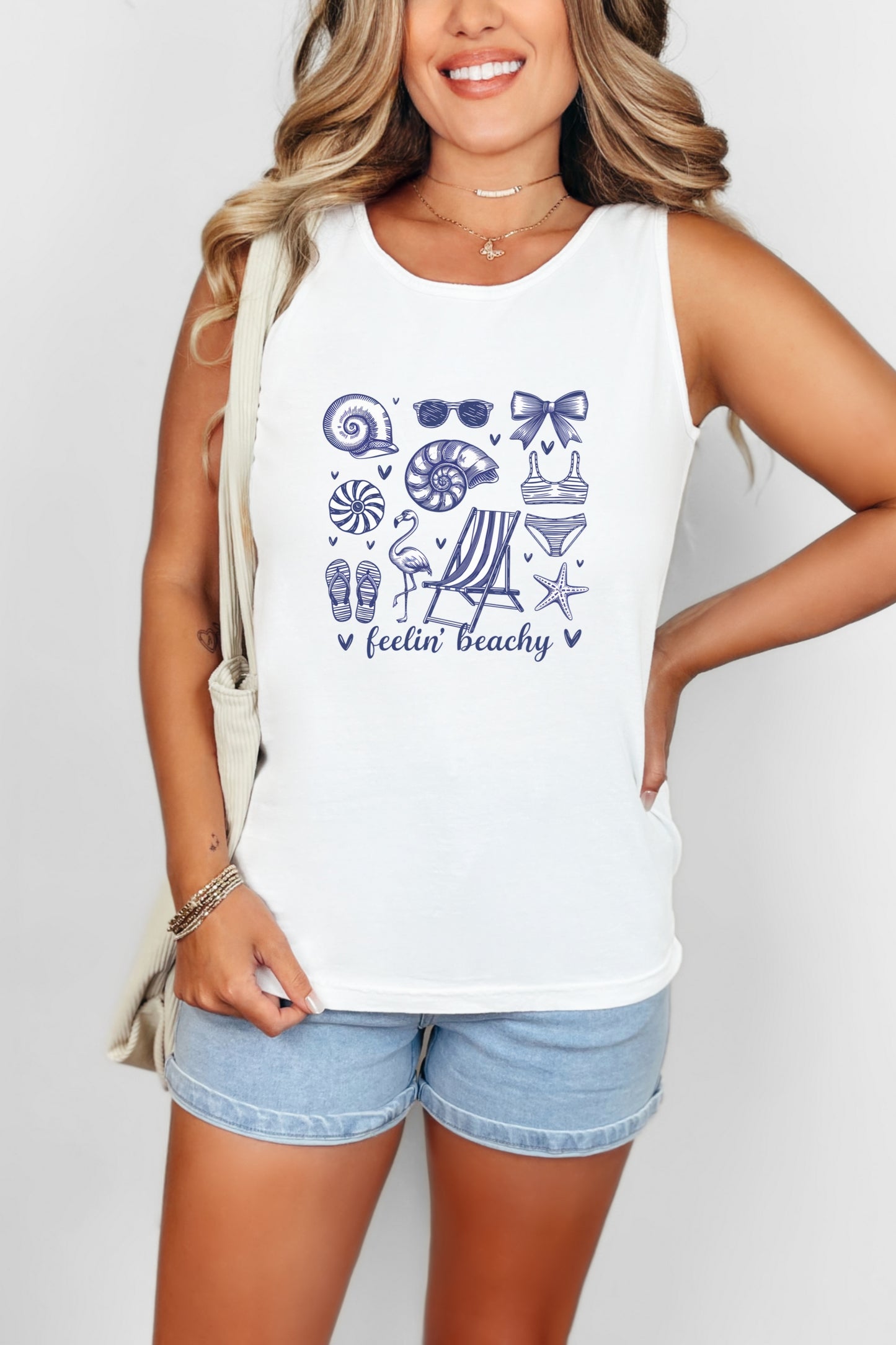 Beach Shirt Feeling Beachy Tank Top
