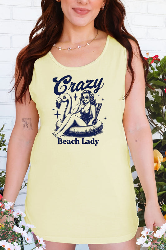 Crazy Beach Lady Summer Tank Top