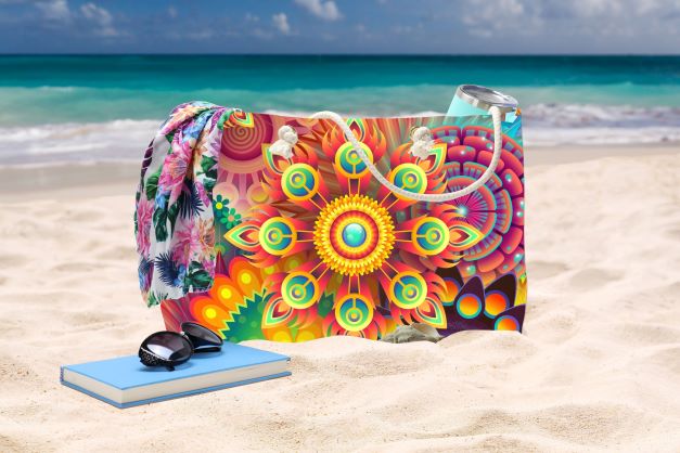 Boho Weekender Bag Retro Hippie Tote