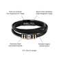 Perfect Gift For Husband, Custom Bracelet for Boyfriend, Gifts For Men Who Love To Travel
