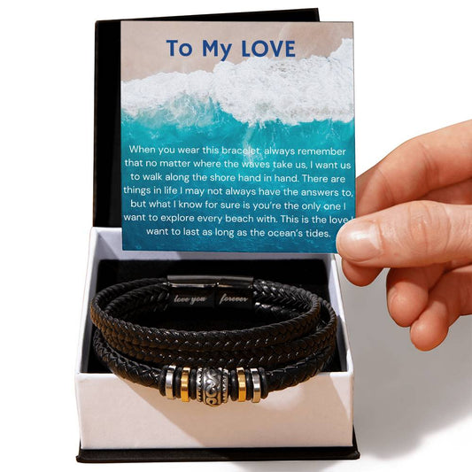 Perfect Gift For Husband, Custom Bracelet for Boyfriend, Gifts For Men Who Love To Travel