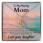 Gift For Mom From Daughter Anchor Necklace Beach Themed Gift Symbol of Unwavering Love