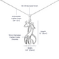 Gift To Wife Forever Intertwined Giraffe Necklace Symbol of Love & Adventure Beach-Themed Gift