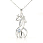 Gift To Wife Forever Intertwined Giraffe Necklace Symbol of Love & Adventure Beach-Themed Gift