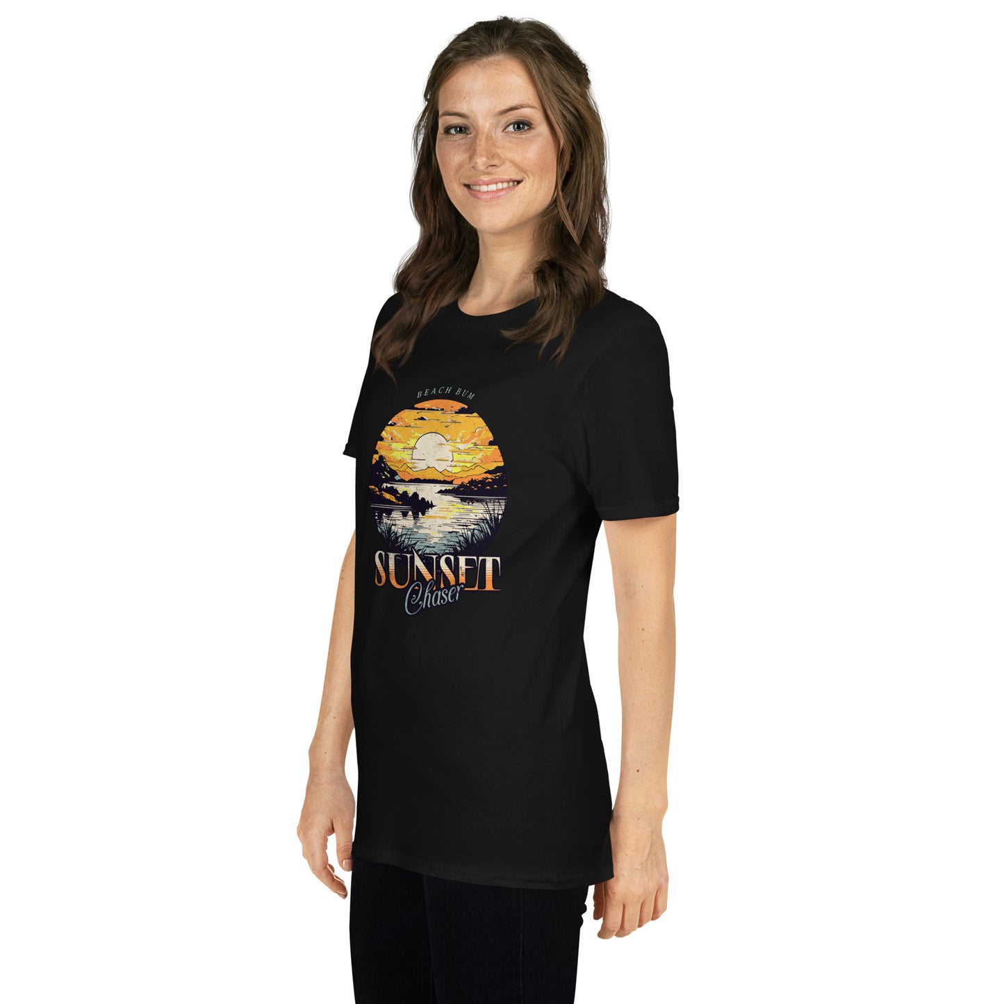 Retro Beach Bum Sunset Chaser Short-Sleeve Unisex T-Shirt
