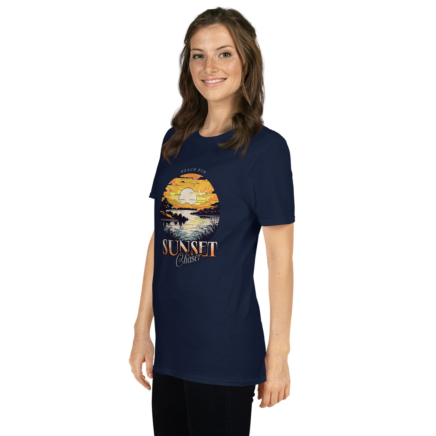 Retro Beach Bum Sunset Chaser Short-Sleeve Unisex T-Shirt