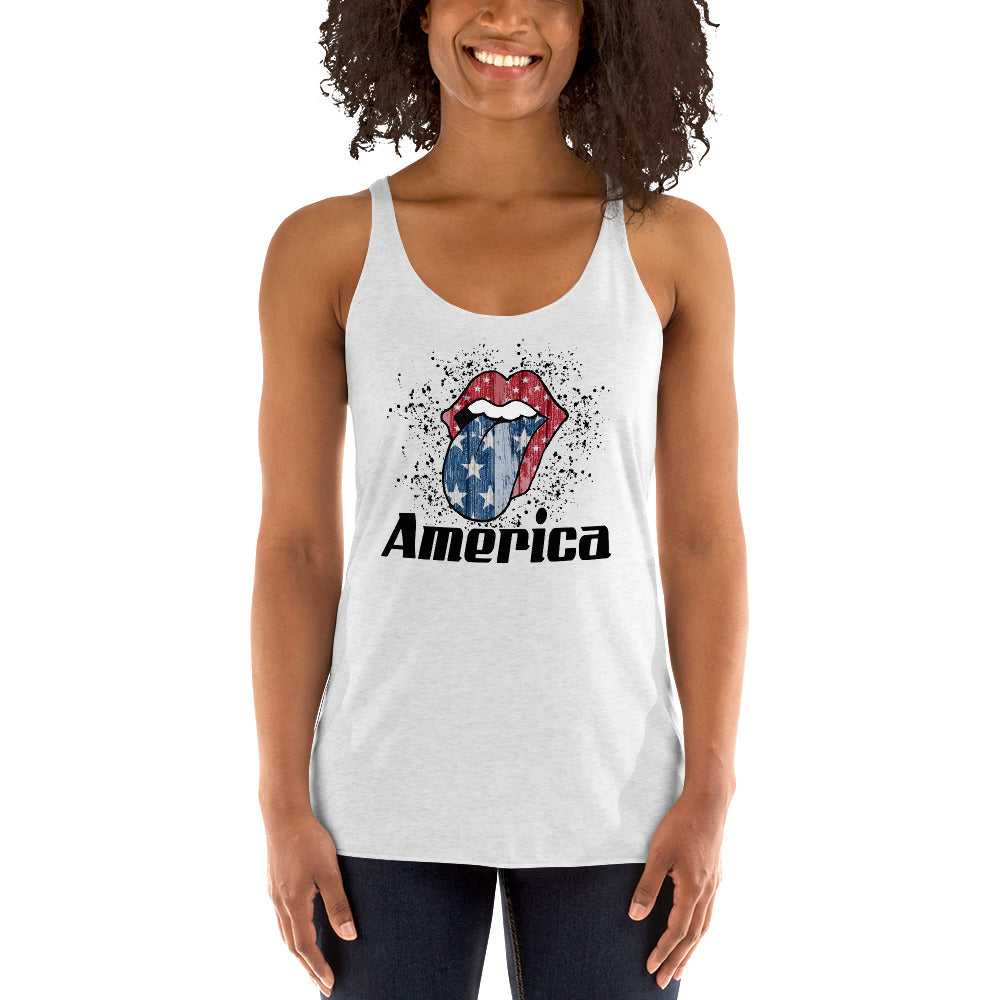 Patriotic Tank Top Merica Shirt For Women