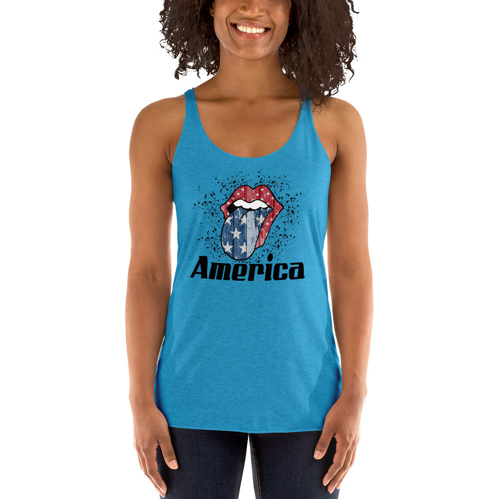 Patriotic Tank Top Merica Shirt For Women