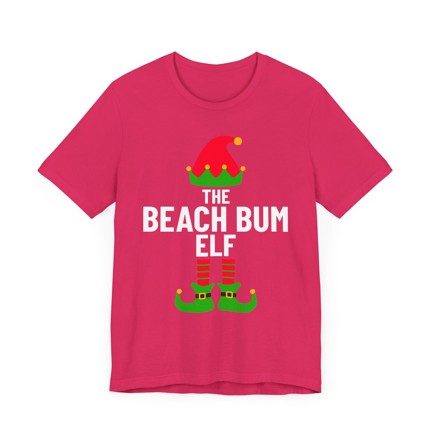 Beach Bum Shirt, Christmas Beachy Tshirt, Gift for Beach Bums, Unisex Tee, Ocean Vibes Top, Summer Vacation T-Shirt, Coastal Theme Clothing, Vacay Vibes