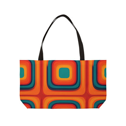 Neon Geometric Tote Bag for Beach Lovers