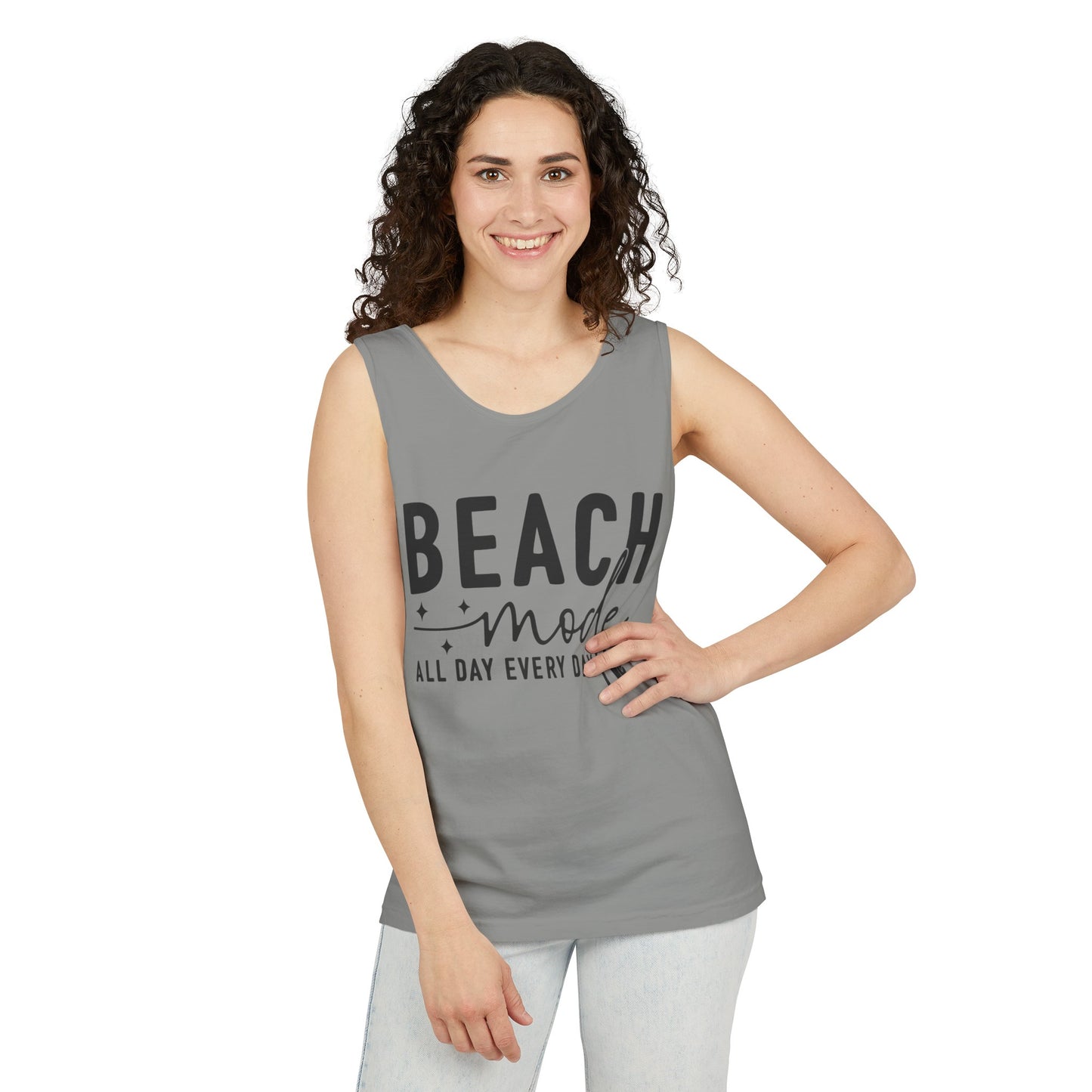 Beach Shirts Beach Mode Activated Tank Top For Men Women Regular And Plus Sizes 8 Colors 100% Cotton