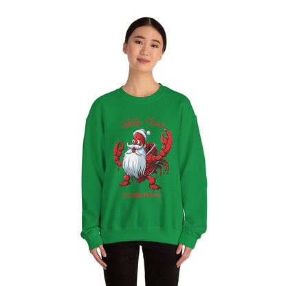 Lobster Christmas Sweatshirt, Holiday Ugly Sweater, Funny Beach Shirt, Festive Crewneck Sweat Shirt For Holiday Parties For Him And Her