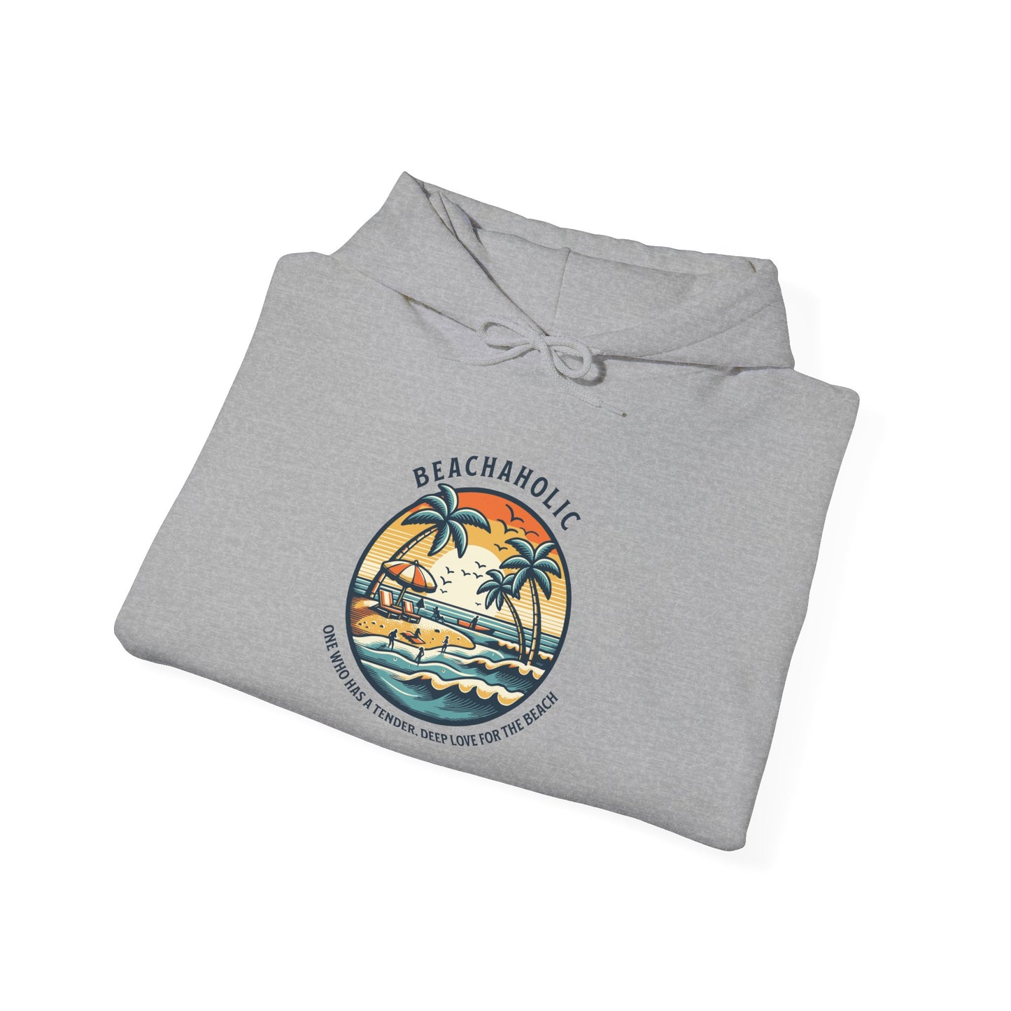 Beach Hoodie Surf Sweatshirt With Hood Unisex Beachaholic Shirt For Beach Lovers