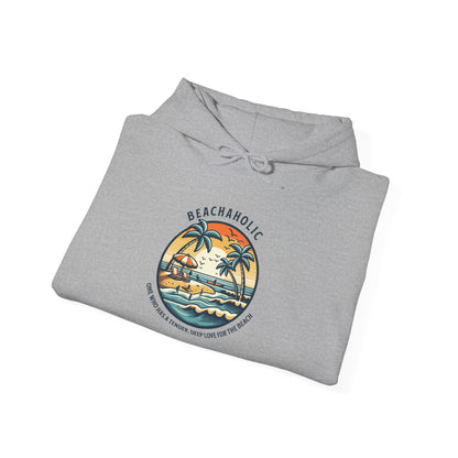 Beach Hoodie Surf Sweatshirt With Hood Unisex Beachaholic Shirt For Beach Lovers