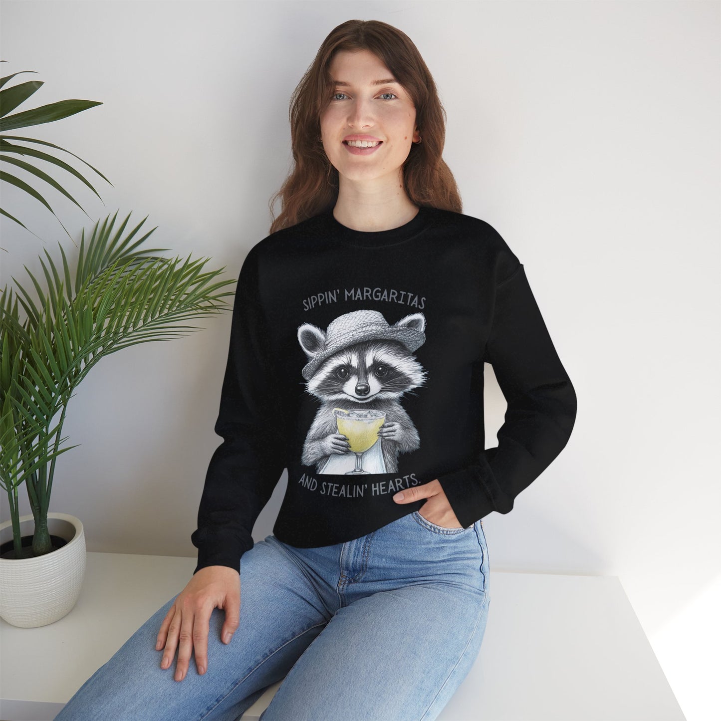 Raccoon Beach Bum Sweatshirt