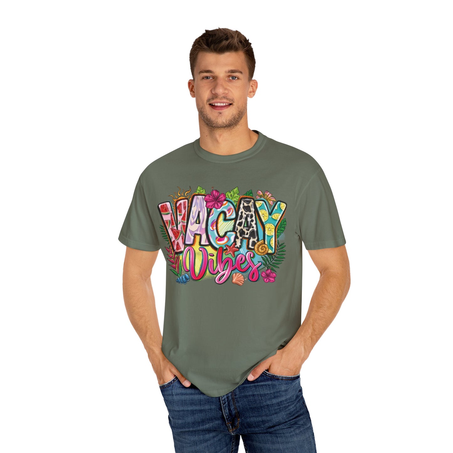 Vacay Vibes T-Shirt Comfort Colors Unisex Garment-Dyed Tee