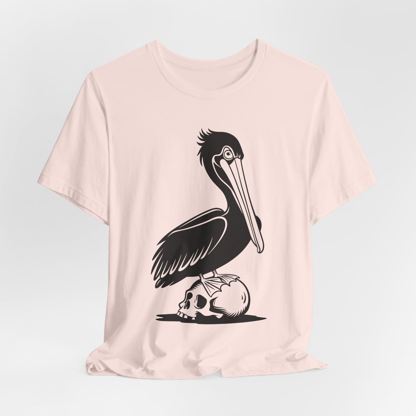 Pelican Standing On Skull T-Shirt