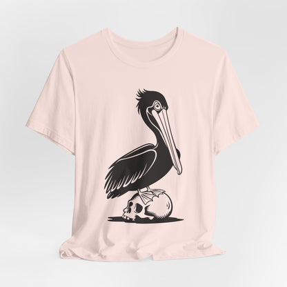 Pelican Standing On Skull T-Shirt